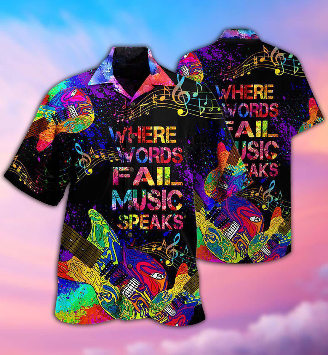 Music Speaks Style - Hawaiian Shirt - Reefox