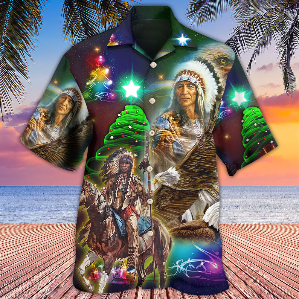 Native Old Man Christmas - Hawaiian Shirt - Reefox