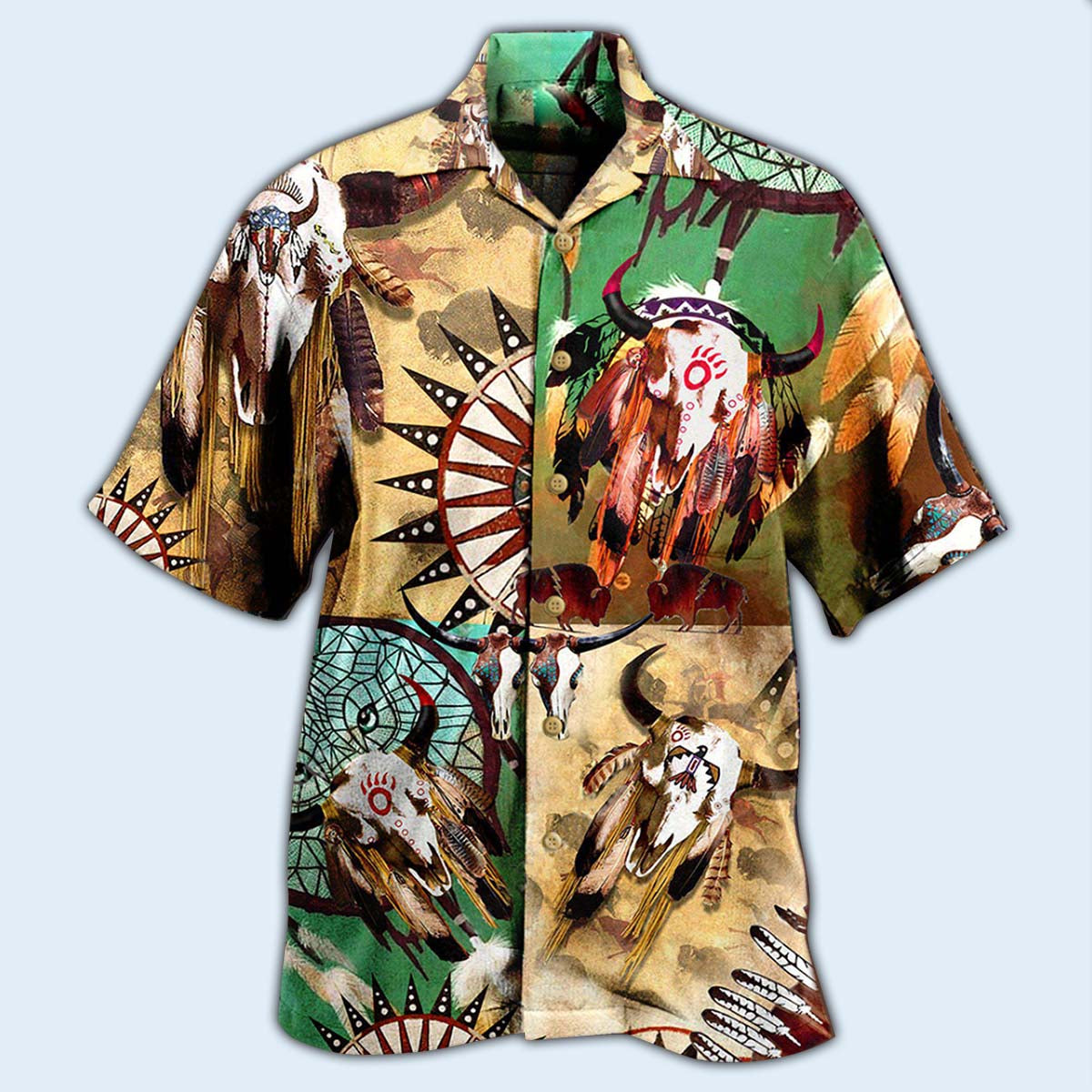 Native American Awesome Spirit Cool - Hawaiian Shirt - Reefox