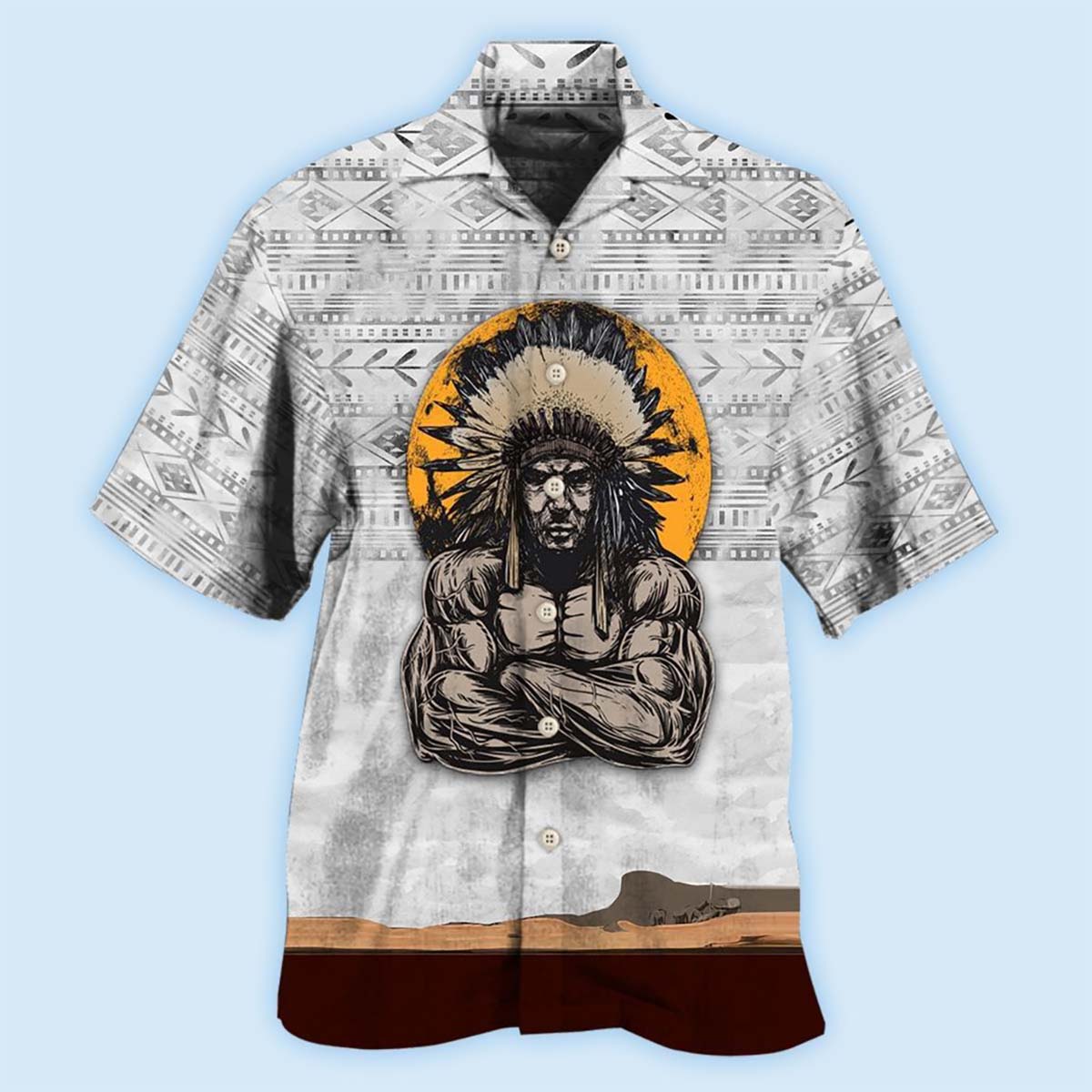 Native Human Stronger Angry Cool - Hawaiian Shirt - Reefox