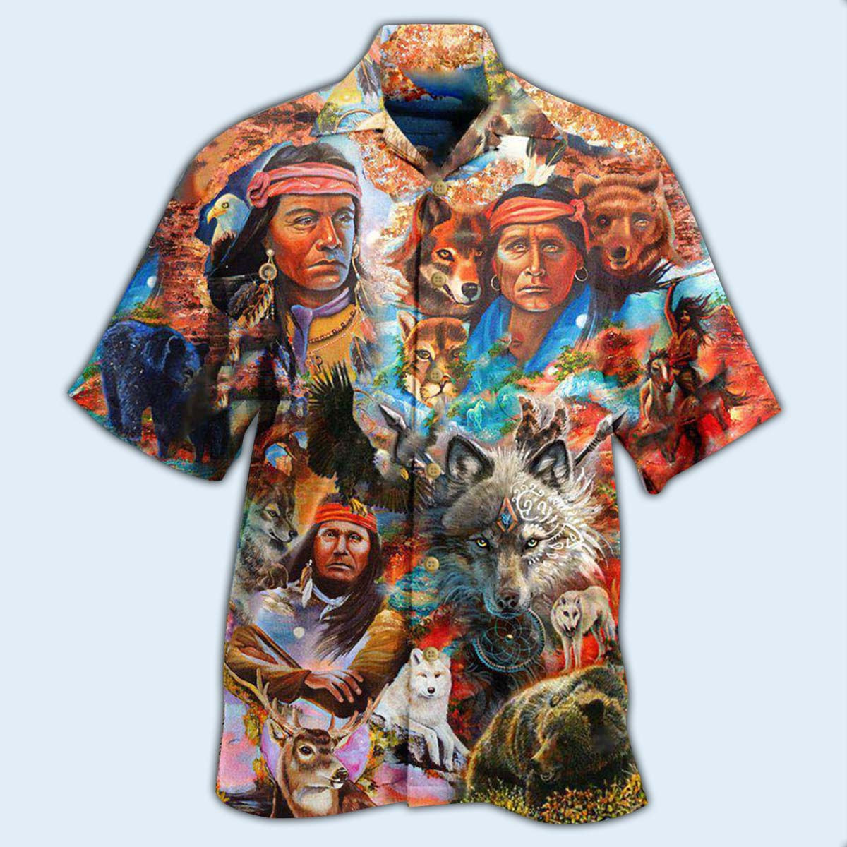Native Let The Spirits Guide You Cool - Hawaiian Shirt - Reefox