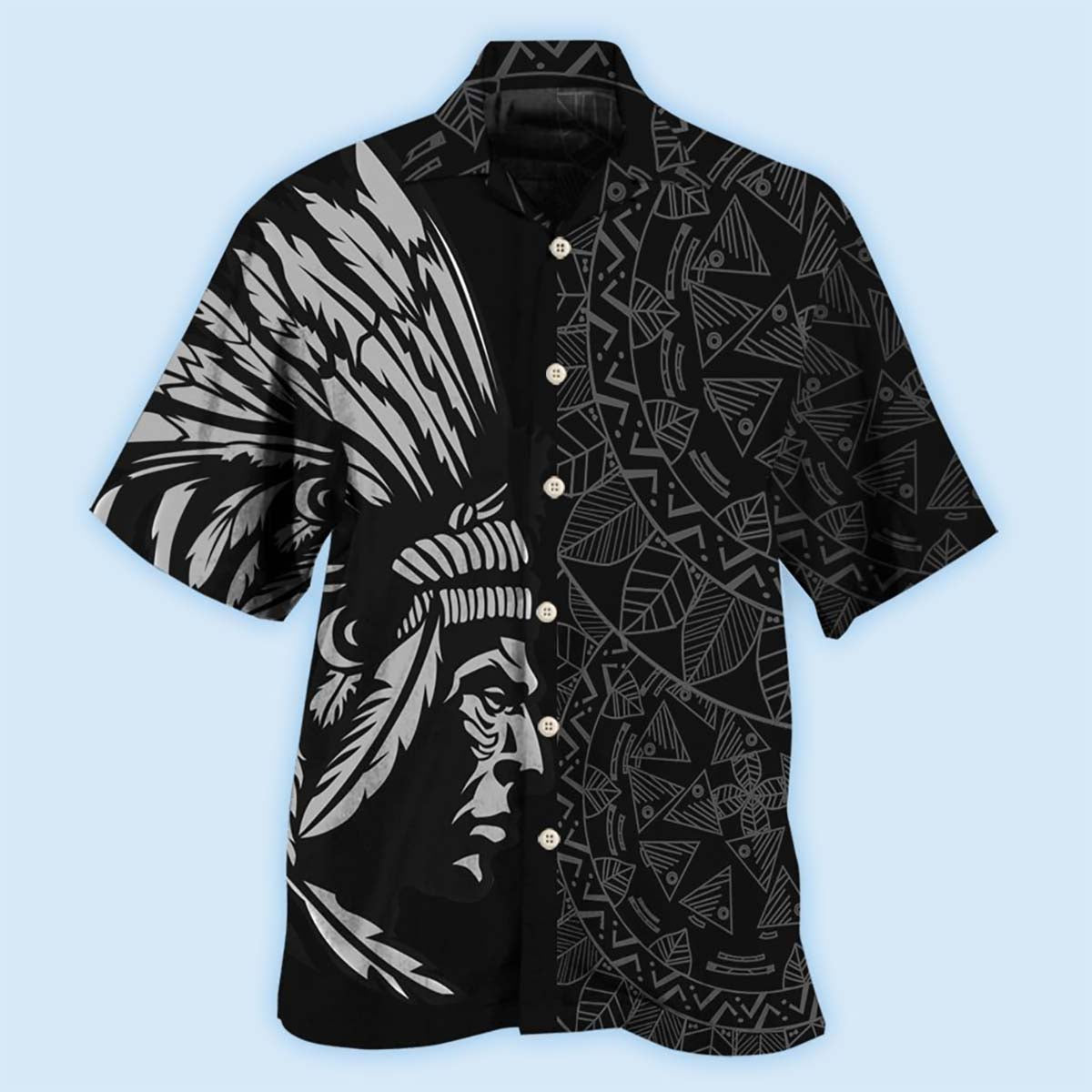 Native Man Still Here Still Strong Cool Style - Hawaiian Shirt - Reefox