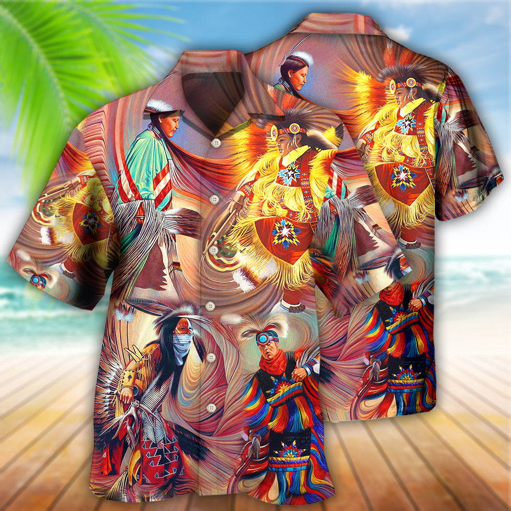 Native People Love Peace Life So Excited - Hawaiian Shirt - Reefox