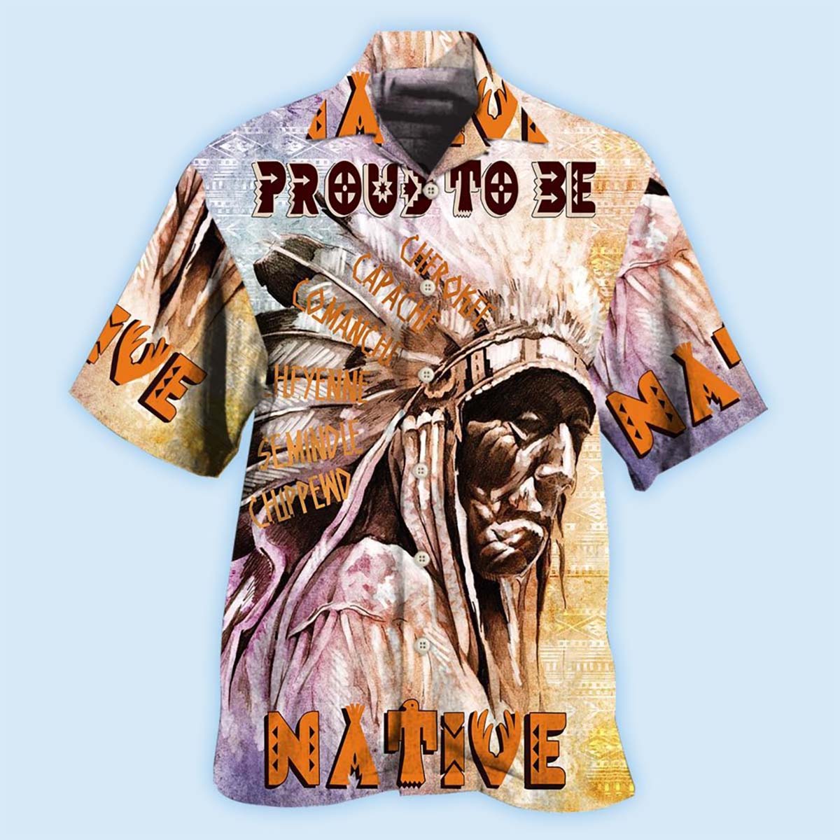 Native Pride Peaceful Forever Proud To Be Native - Hawaiian Shirt - Reefox