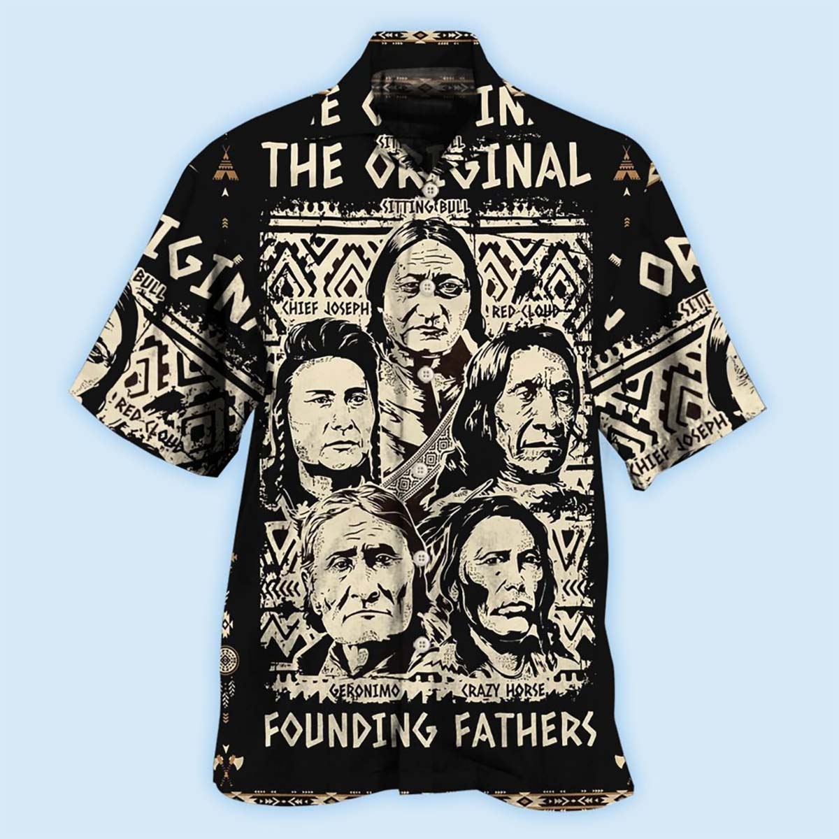 Native Pride Peaceful Forever Founding Fathers - Hawaiian Shirt - Reefox