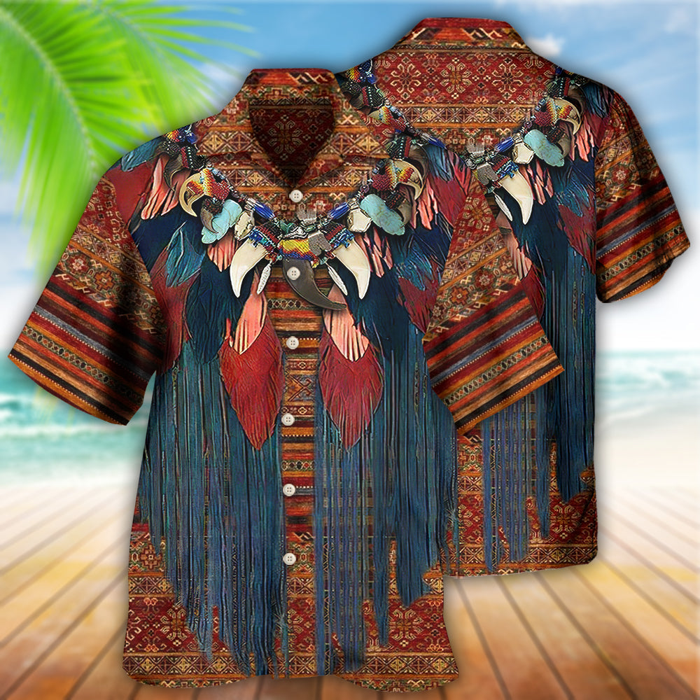 Native Style Cool Love Peace Pattern - Hawaiian Shirt - Reefox