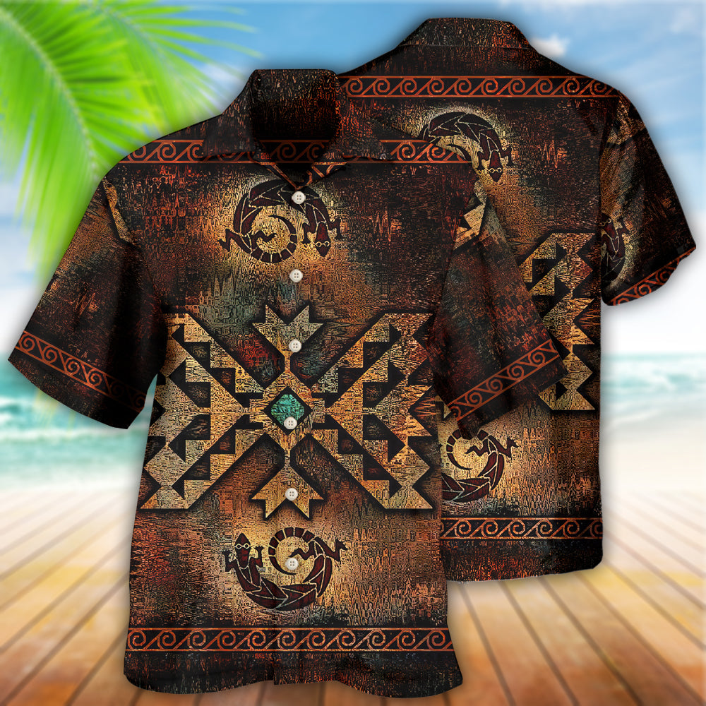 Native Style Love Peace Old Pattern - Hawaiian Shirt - Reefox