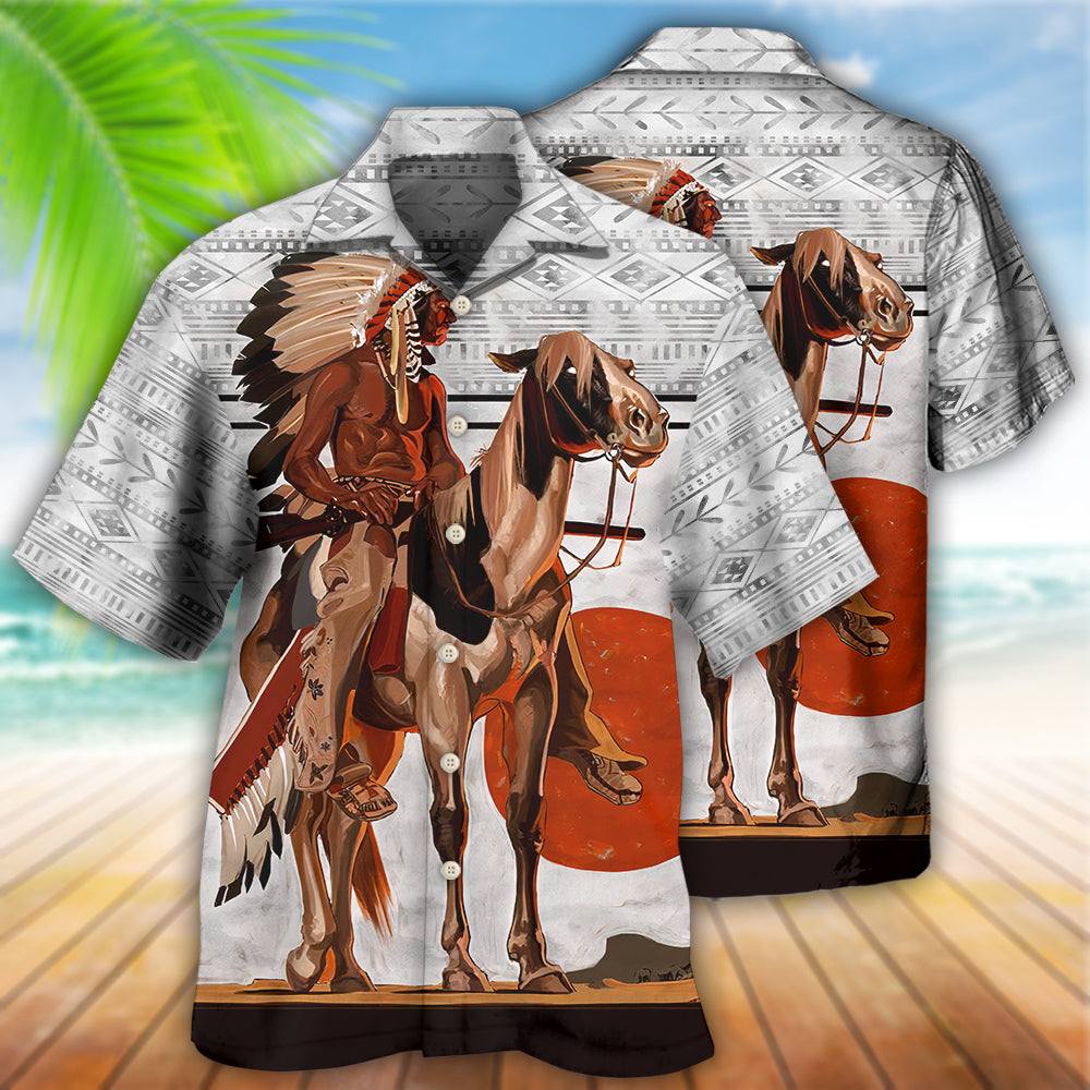 Native Style Love Peace Strong - Hawaiian Shirt - Reefox