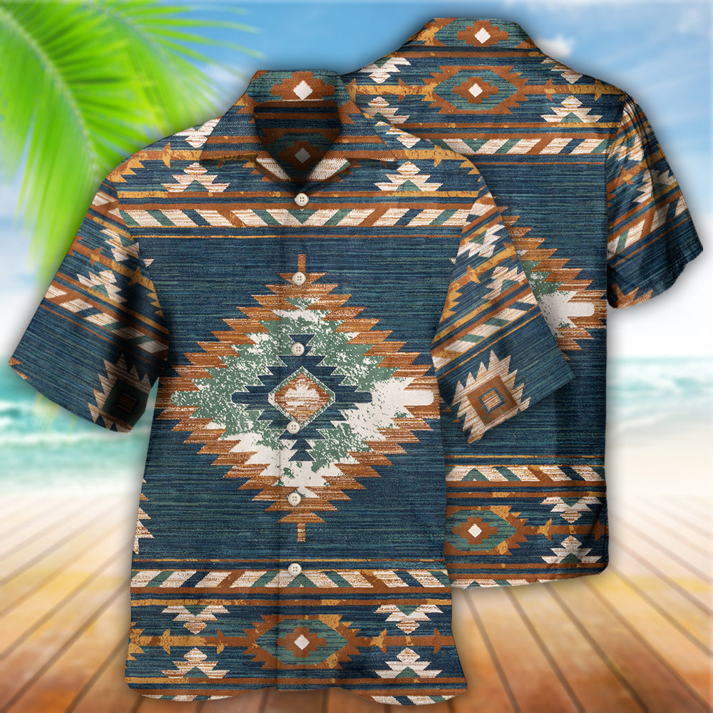 Native Style Love Peace Vintage Pattern - Hawaiian Shirt - Reefox