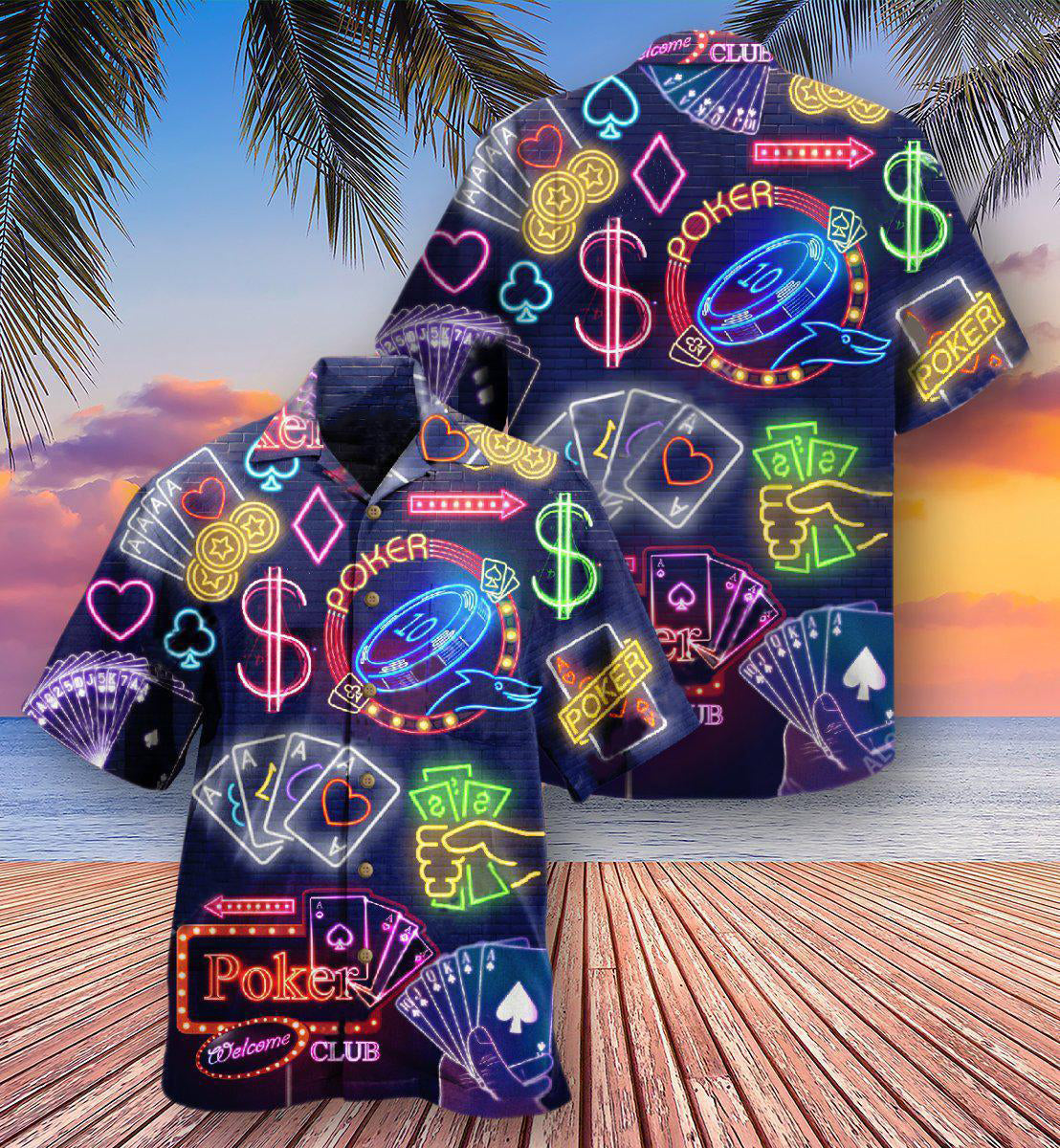 Gambling No Poker No Party - Hawaiian Shirt - Reefox