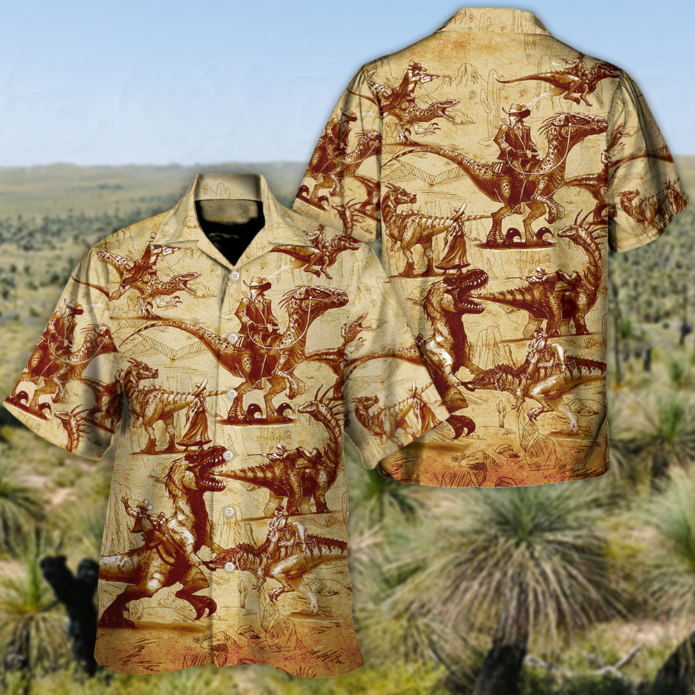 Dinosaur World Summer Vintage - Hawaiian Shirt