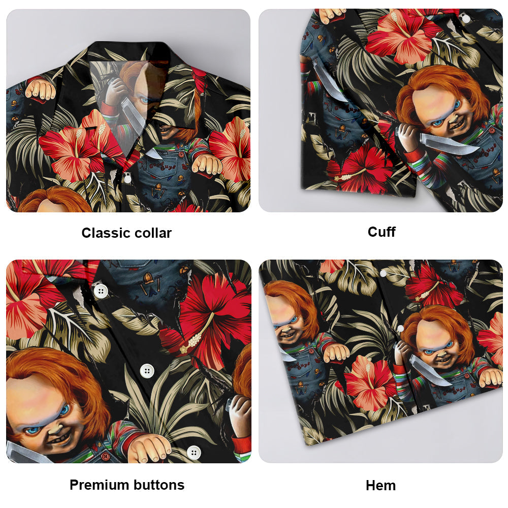 Halloween Chucky Scary Tropical Style - Hawaiian Shirt