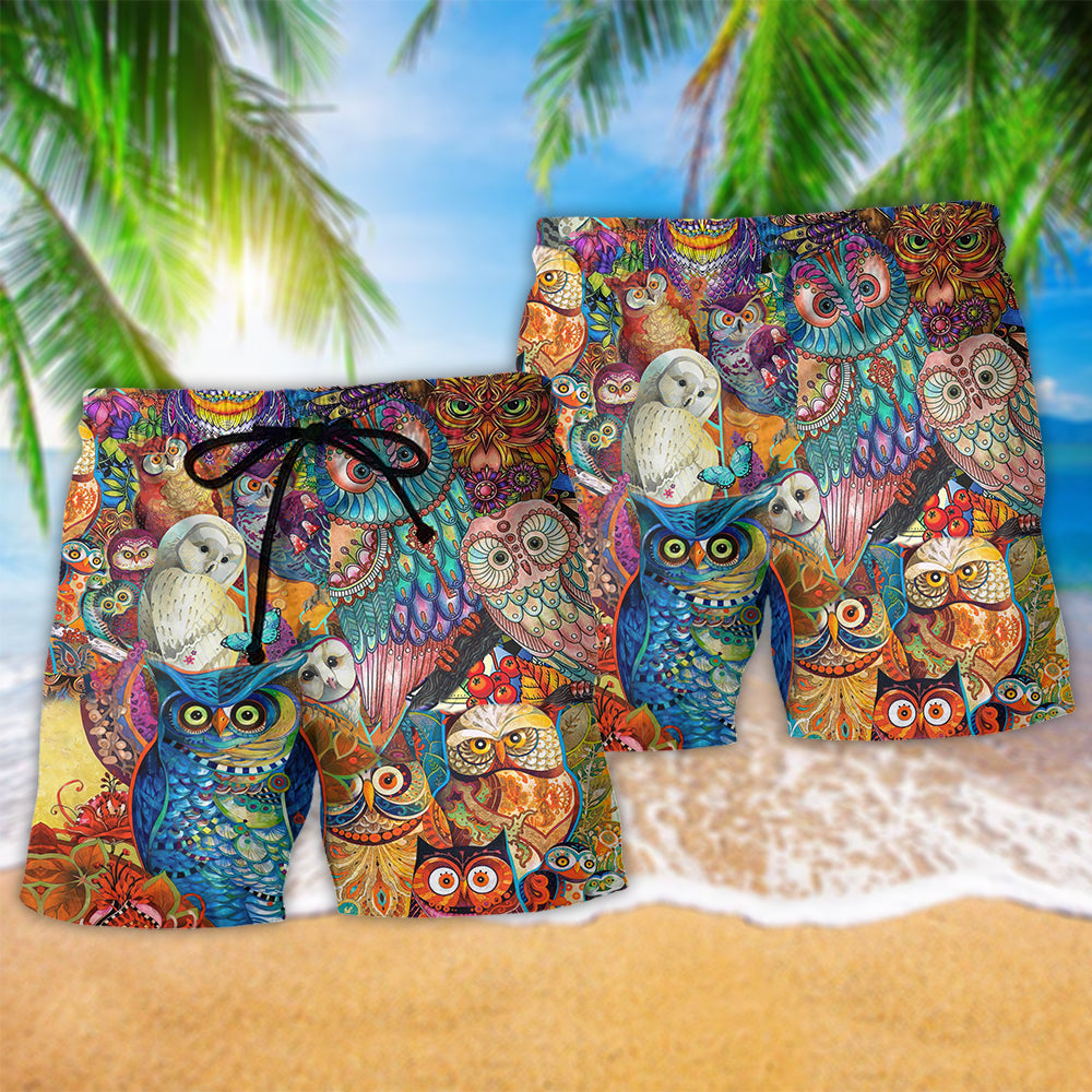 Owl Color Love Red - Beach Short Reefox - Owls Matrix LTD