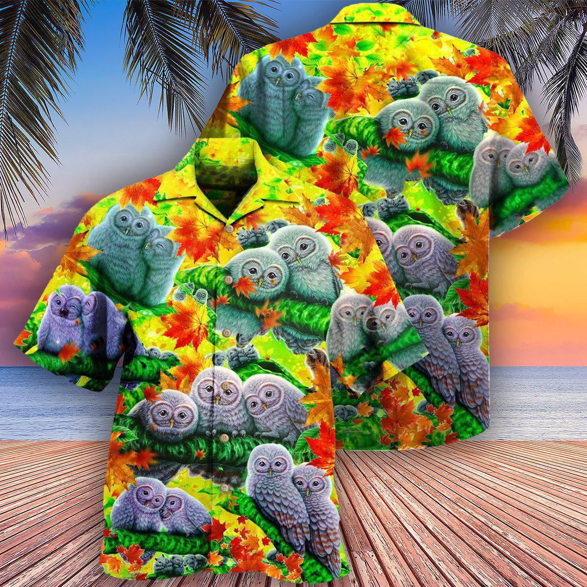 Owl Love Happy Family - Hawaiian Shirt - Reefox