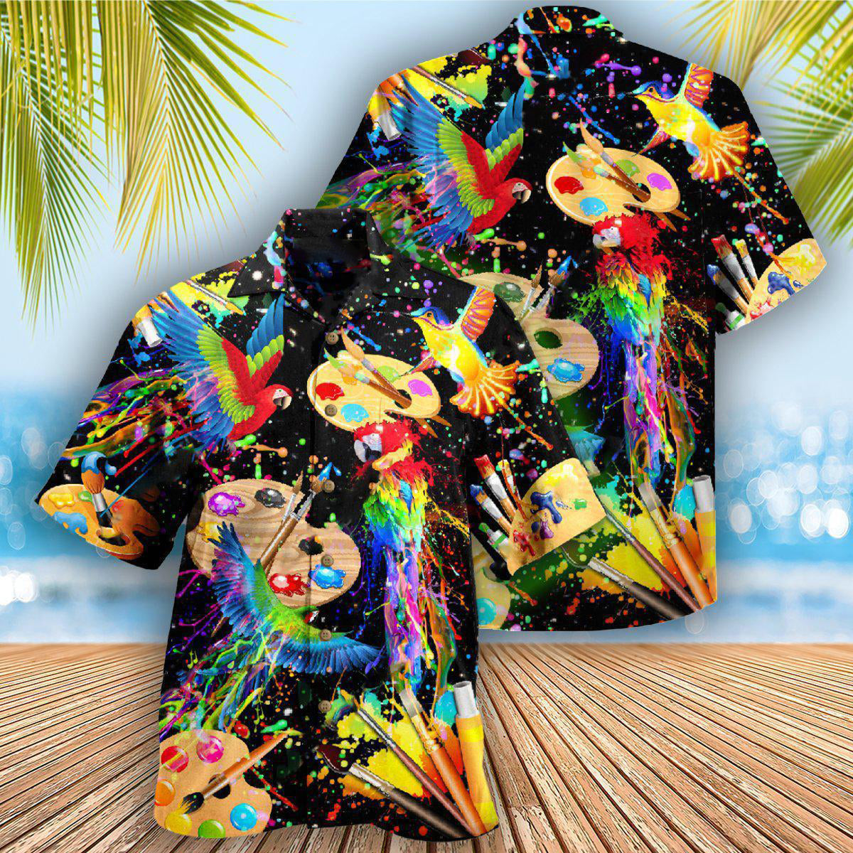 Parrot Painting Your Dream - Hawaiian Shirt - Reefox