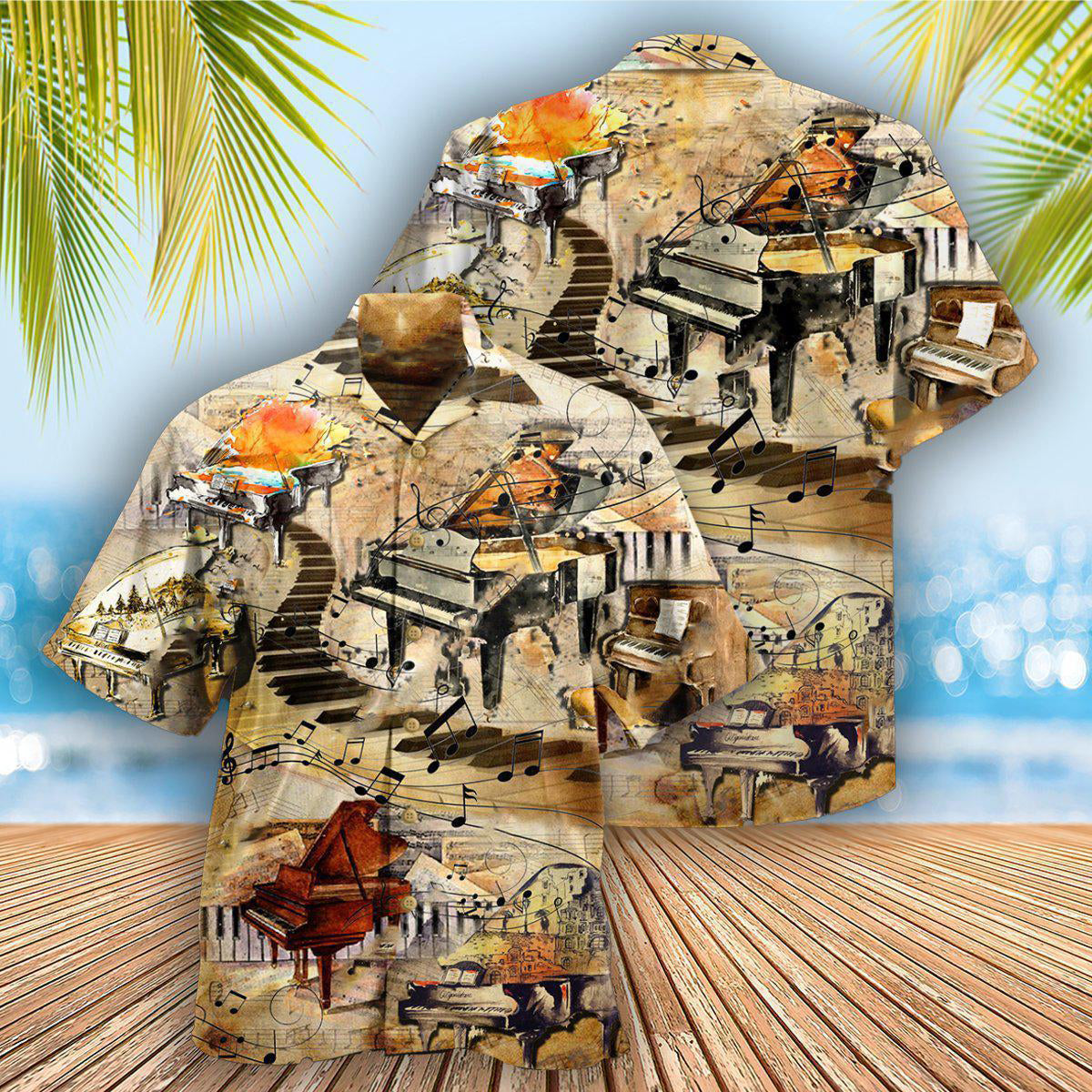 Piano Music Piano These Fingers Of Mine They Got Brains - Hawaiian Shirt - Reefox