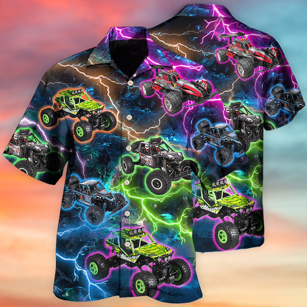 Car Racing Lightning Style - Hawaiian shirt - Reefox