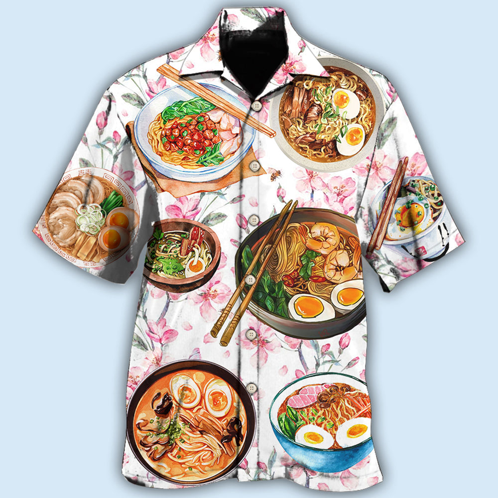 Food Ramen Delicious Floral Style - Hawaiian Shirt - Reefox
