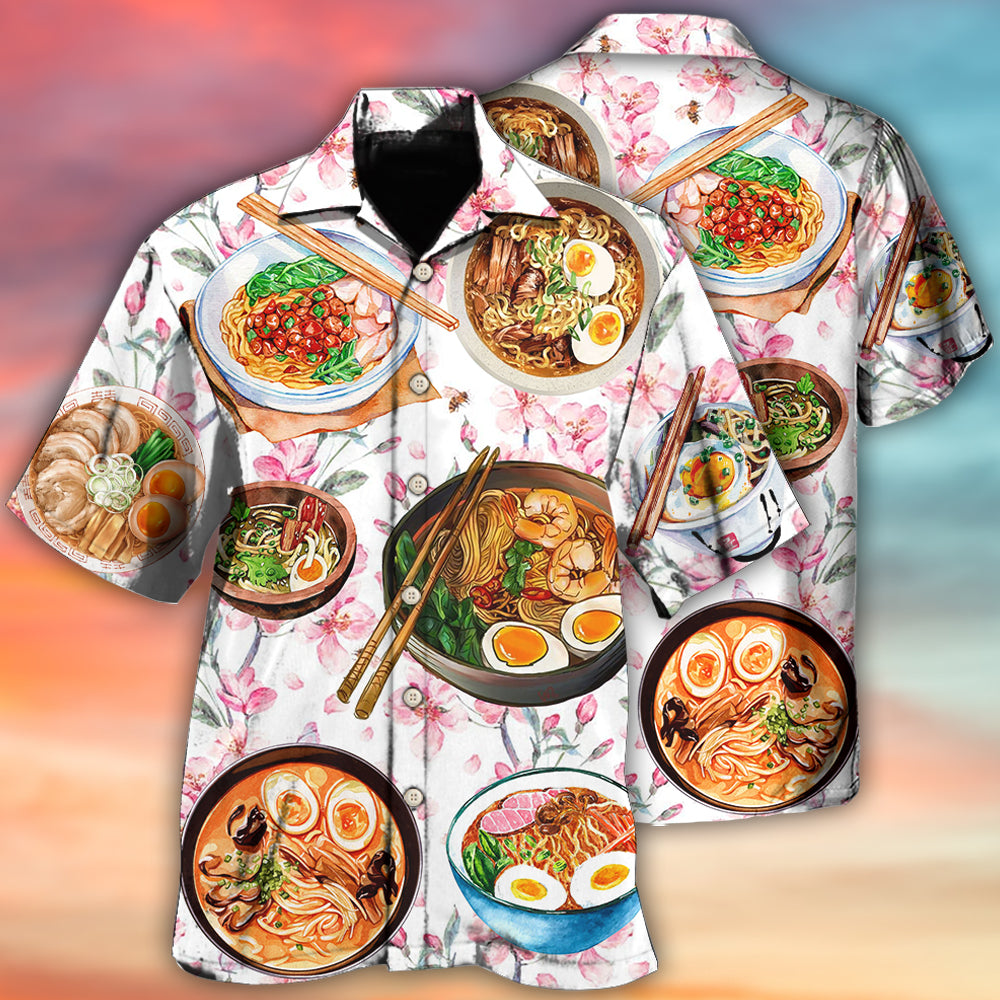 Food Ramen Delicious Floral Style - Hawaiian Shirt - Reefox
