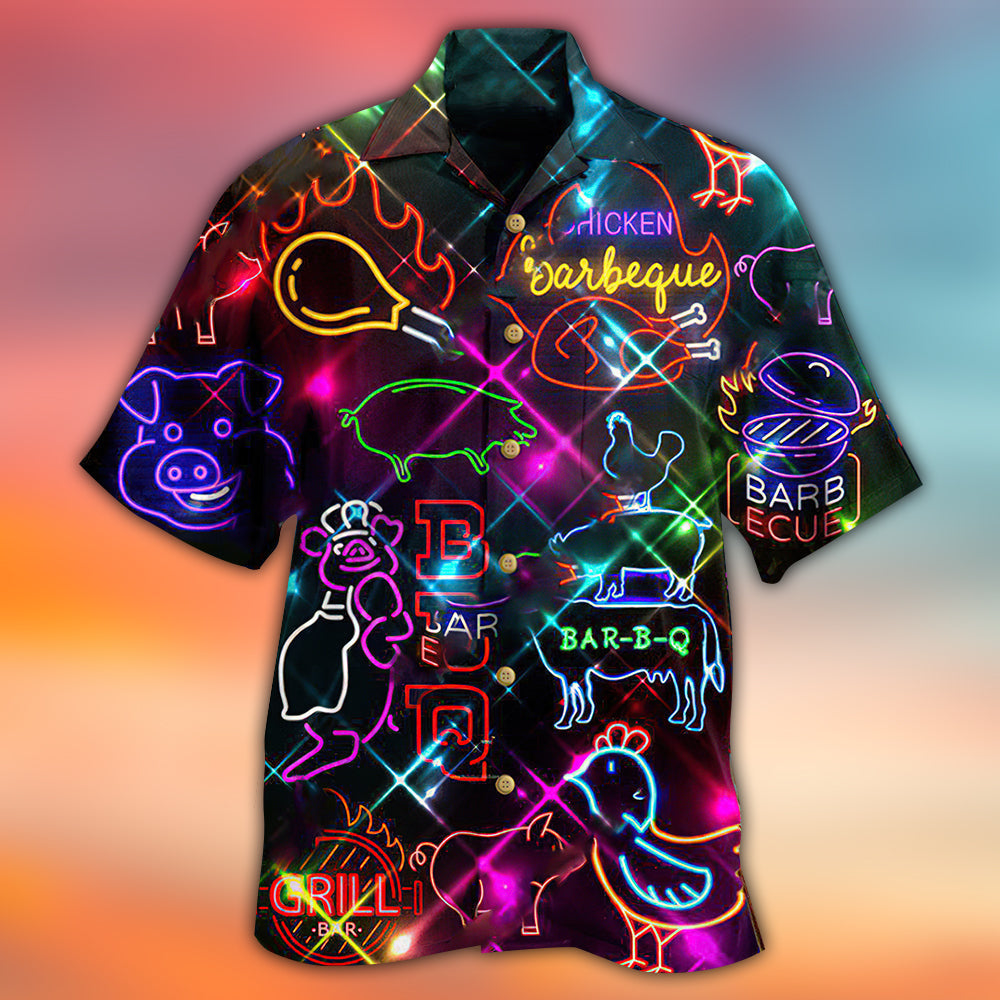 Food Real Men Smell Like Barbecue Stunning - Hawaiian Shirt - Reefox