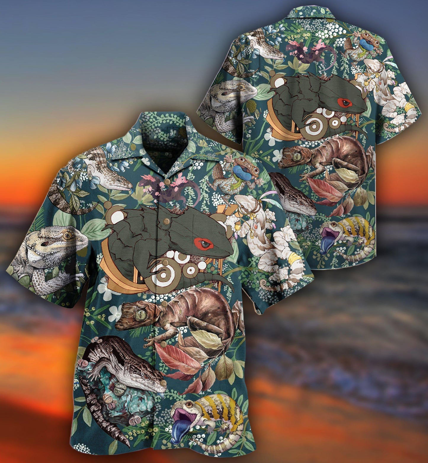 Reptile Animals Love Reptile - Hawaiian Shirt - Reefox