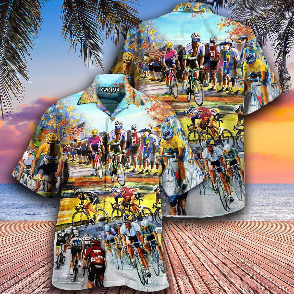 Bike Ride Until The End Of The World Forever - Hawaiian Shirt - Reefox