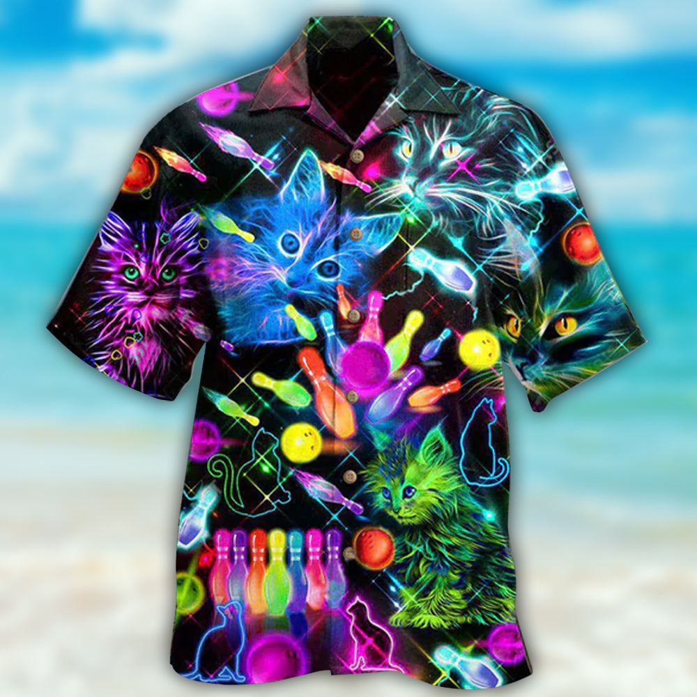 Bowling With My Cats - Hawaiian Shirt - Reefox