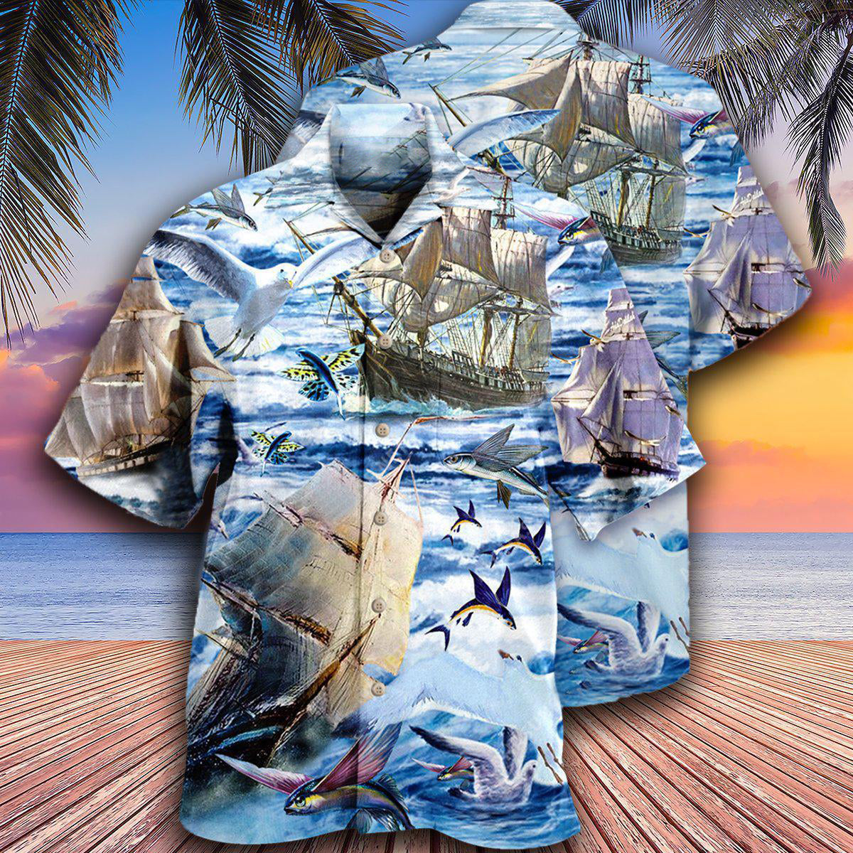 Sailing Far Flying High - Hawaiian Shirt - Reefox
