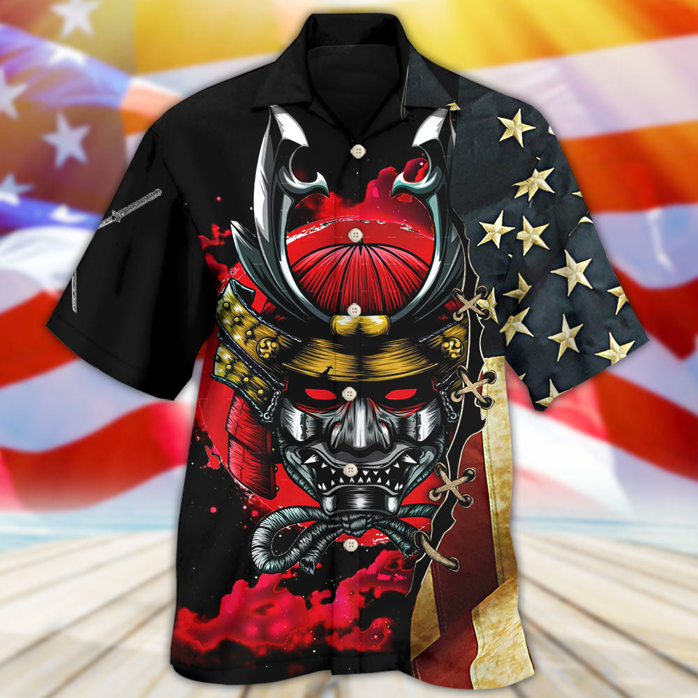 Samurai America Independence Day - Hawaiian Shirt - Reefox