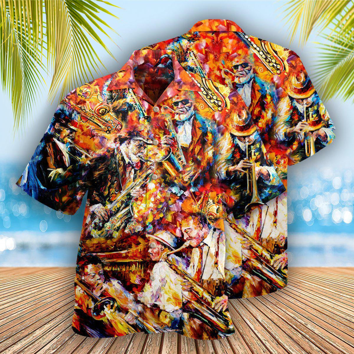 Saxophone Music Keep Calm And Love - Hawaiian Shirt - Reefox