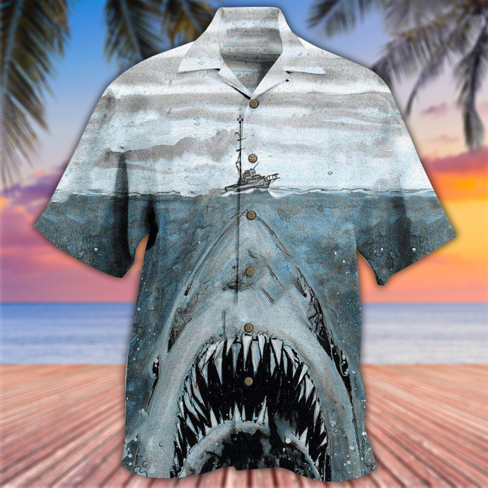 Shark Let Shark Kiss You - Hawaiian Shirt - Reefox