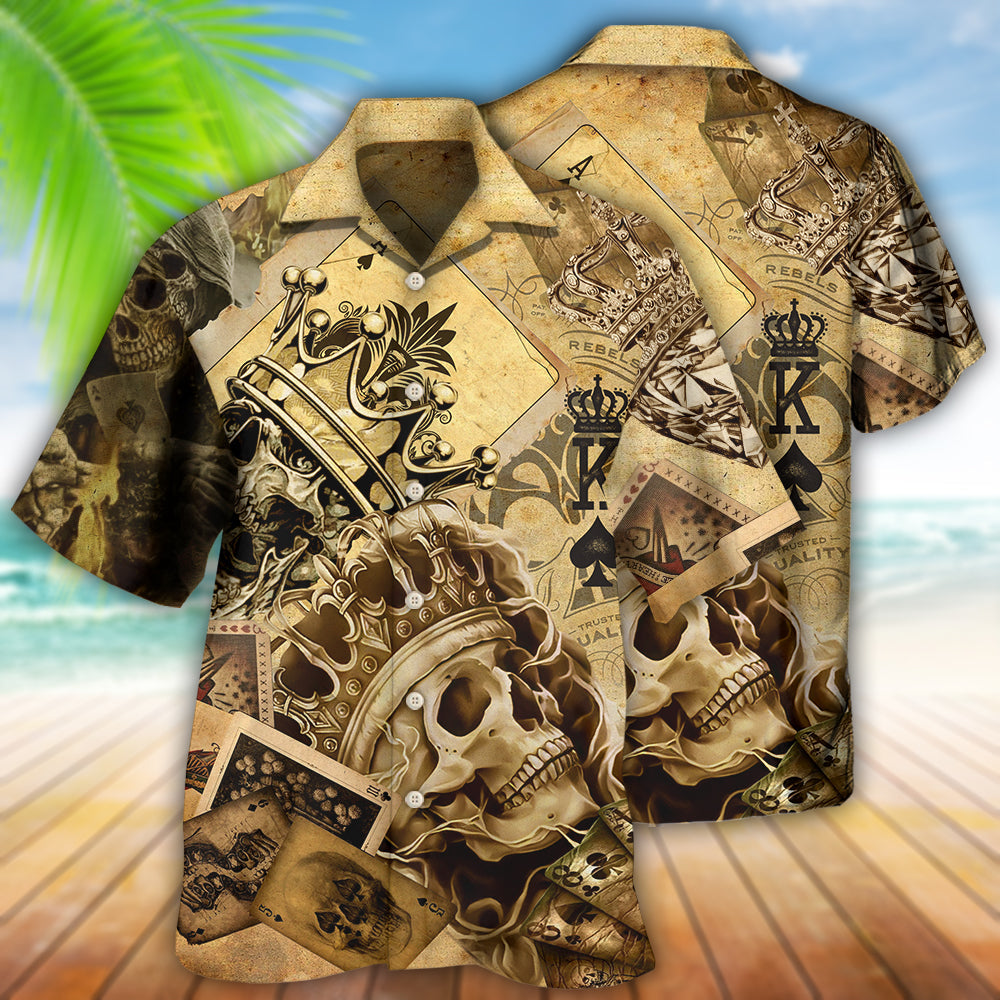 Skull Amazing Ace Gambling - Hawaiian Shirt - Reefox
