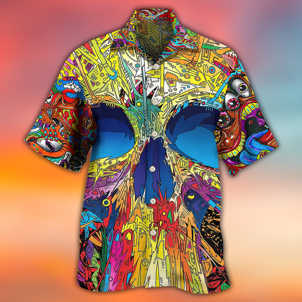 Skull Amazing Skull Summer - Hawaiian Shirt - Reefox