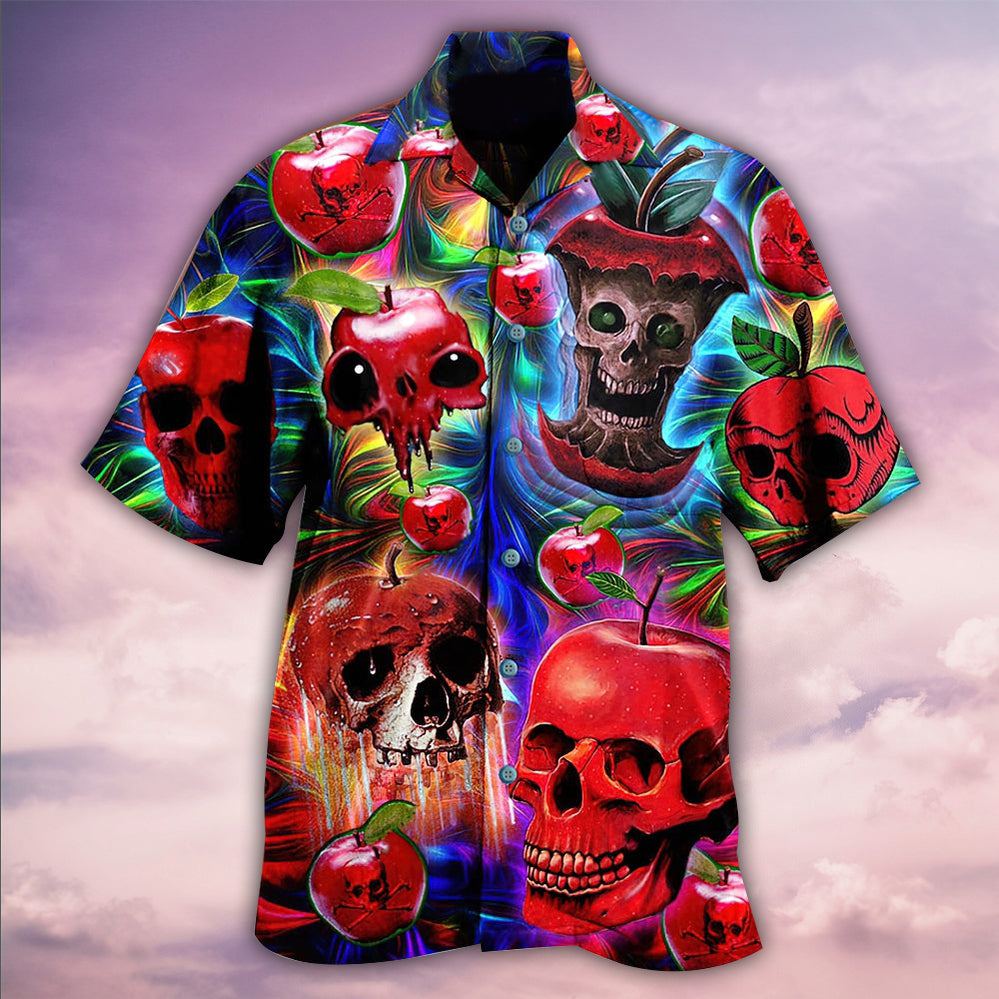 Skull Love Apple - Hawaiian Shirt - Reefox