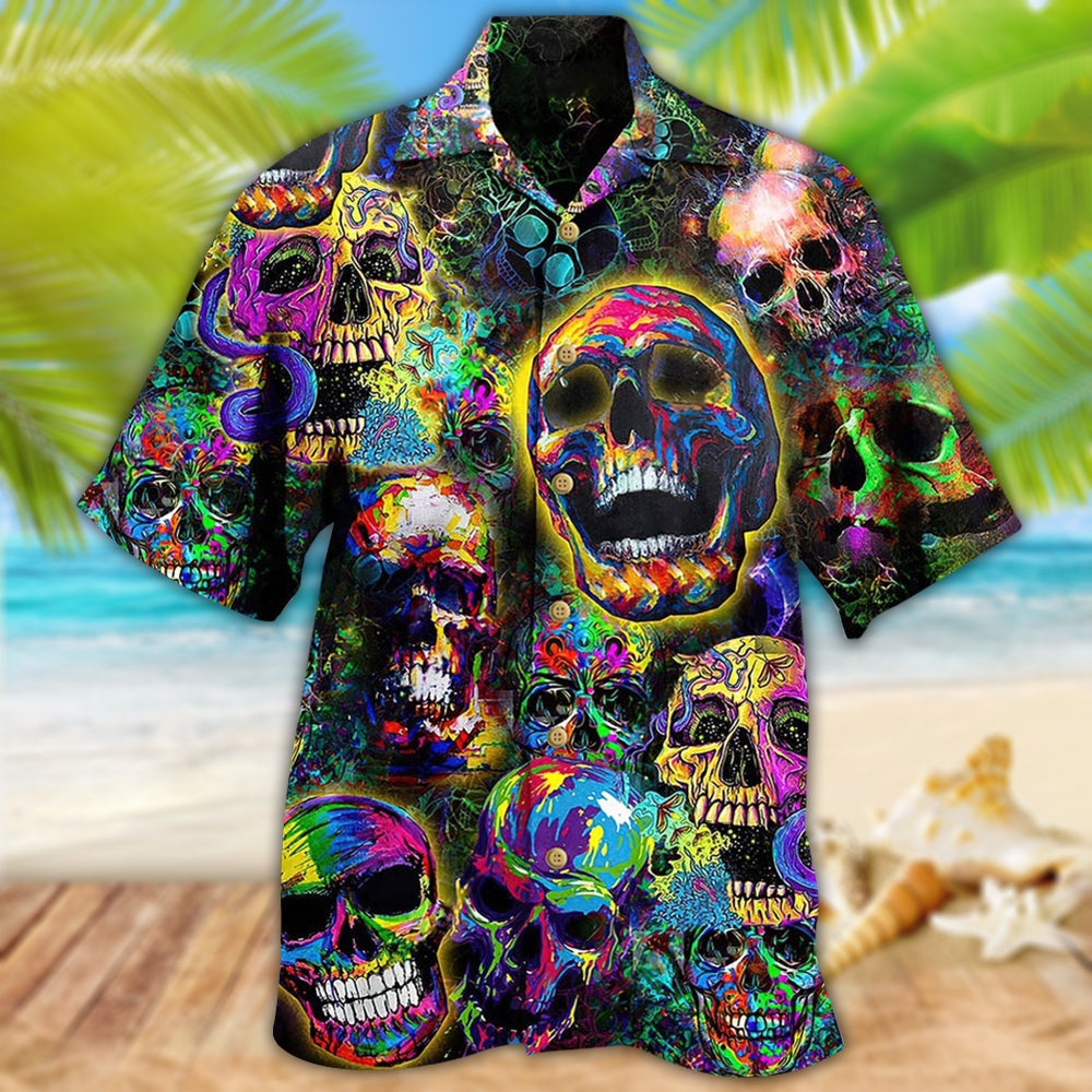 Skull Smiley - Hawaiian Shirt - Reefox
