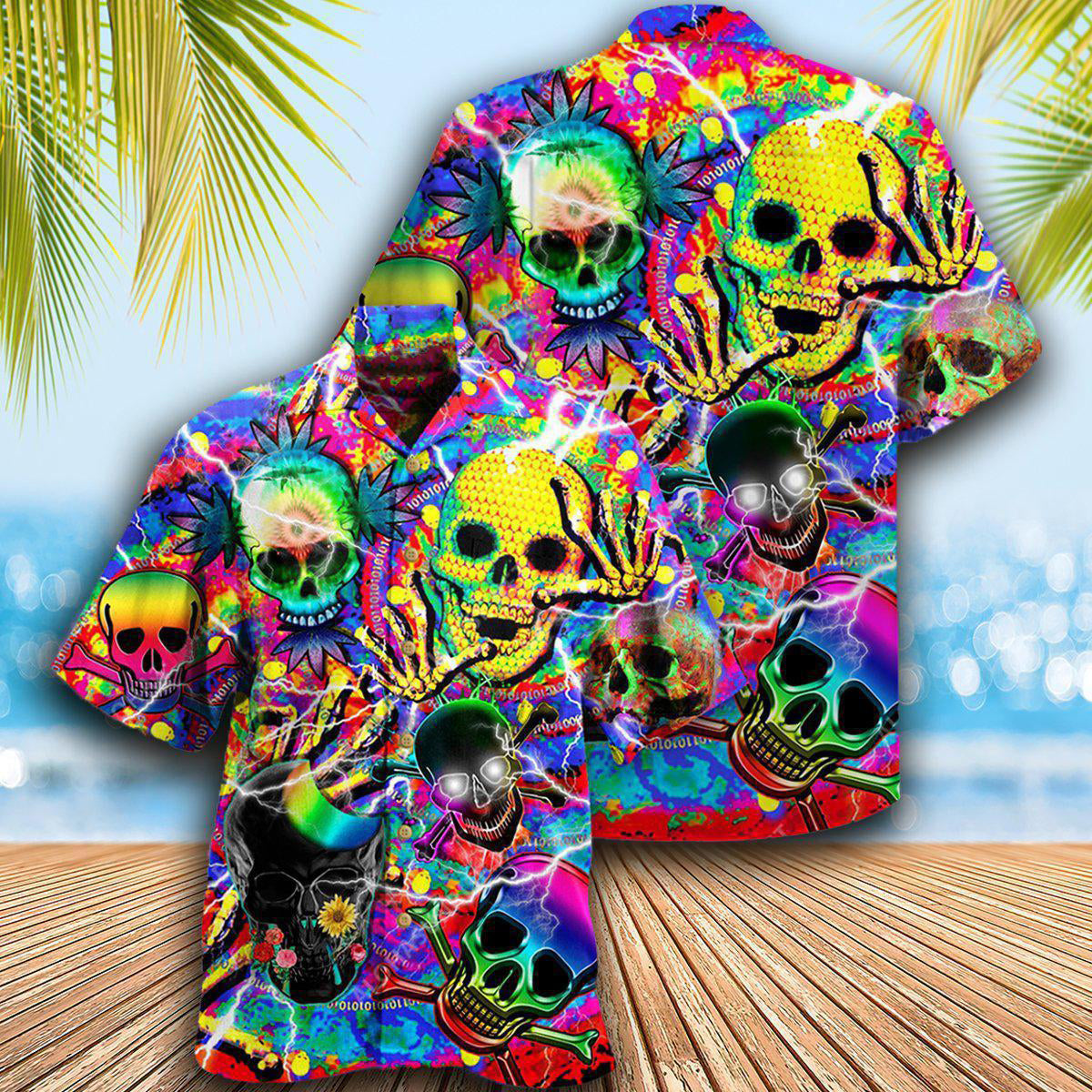 Skull Sweet Skull Say Hi - Hawaiian Shirt - Reefox