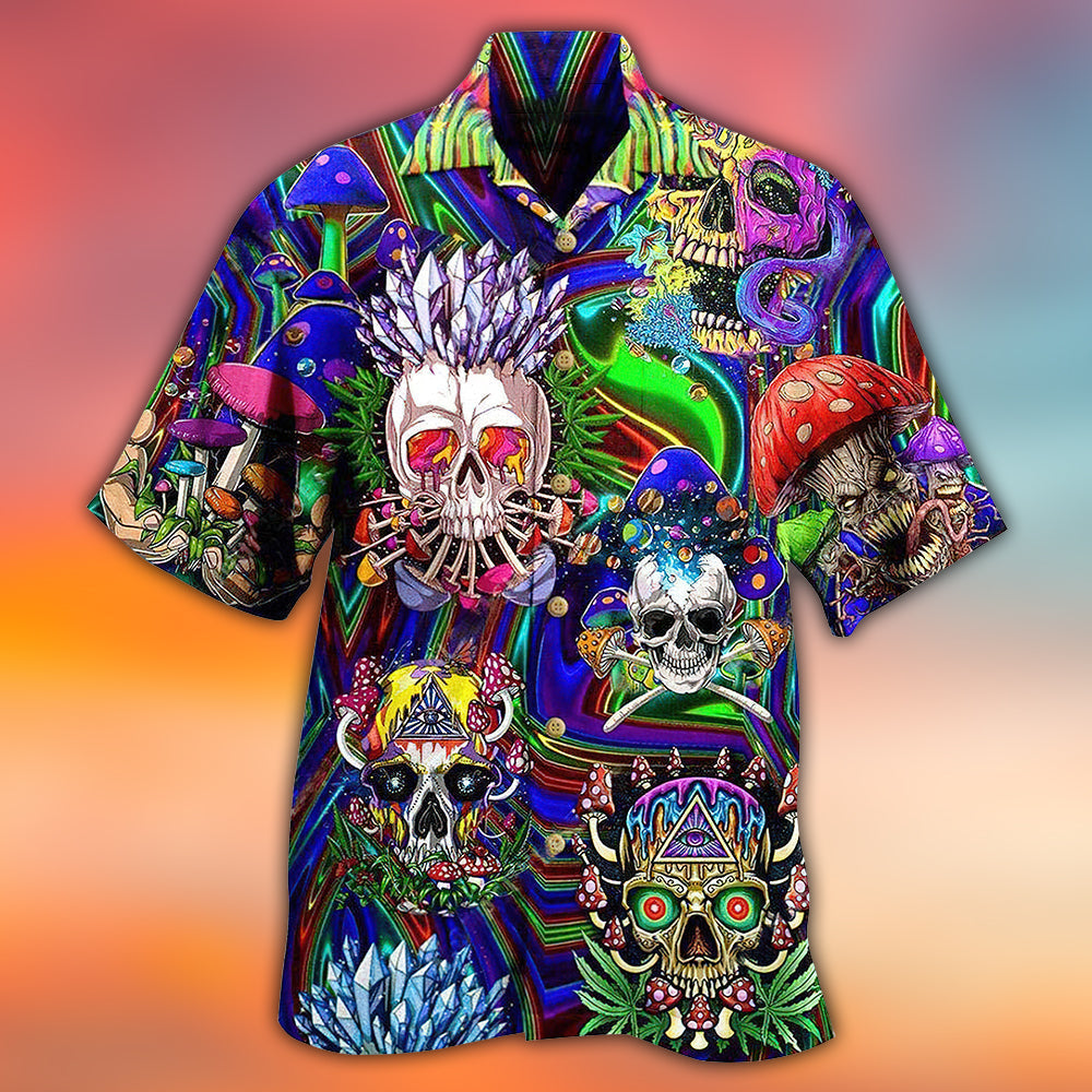 Skull You're Weird And I Like - Hawaiian Shirt - Reefox
