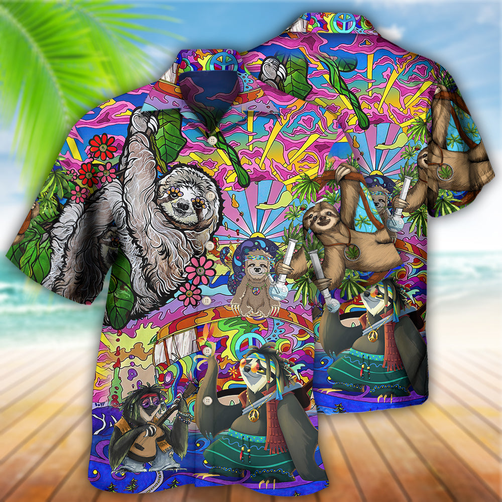Sloth Love Animals Cute Style - Hawaiian Shirt - Reefox