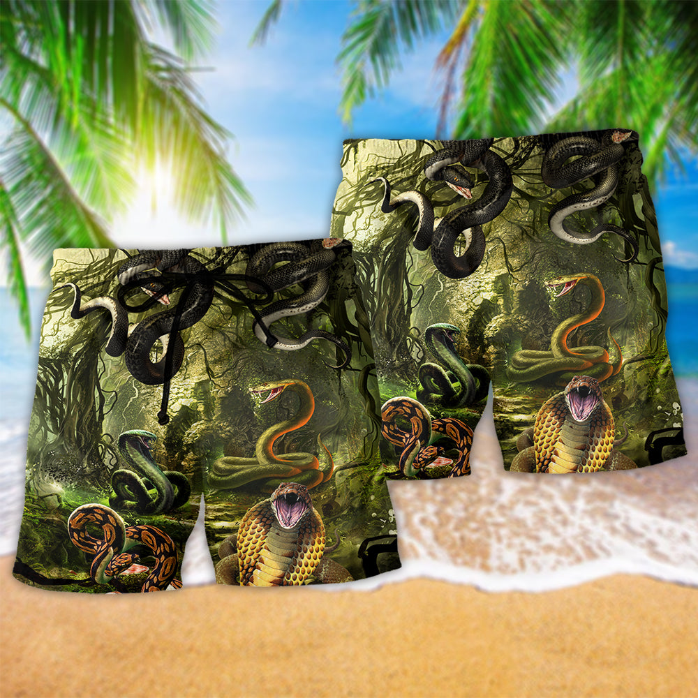 Snake Mysterious Cool Style - Beach Short Reefox - Owls Matrix LTD