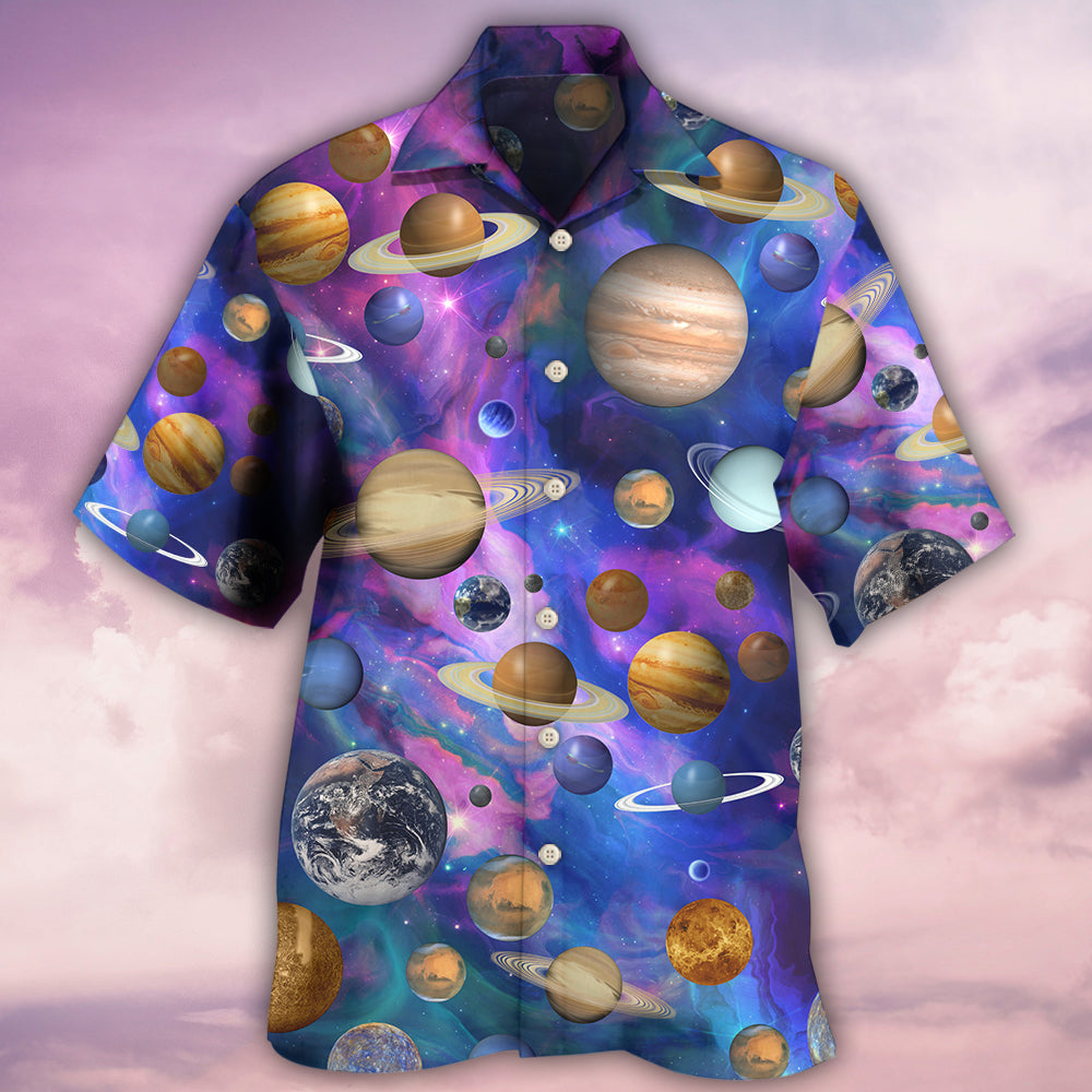 Planet Solar System Galaxy Style - Hawaiian Shirt - Reefox