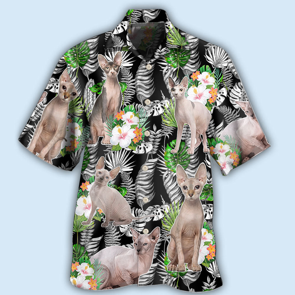 Cat Sphynx Cat Lover Tropical - Hawaiian Shirt - Reefox