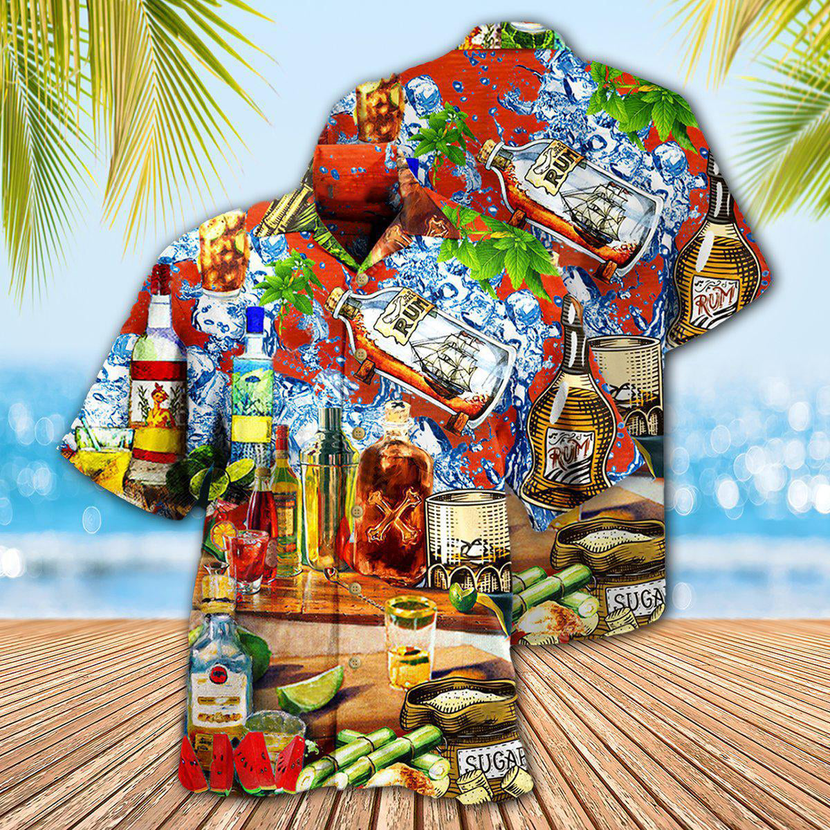 Wine Strong Like Rum Better With Rum - Hawaiian Shirt - Reefox