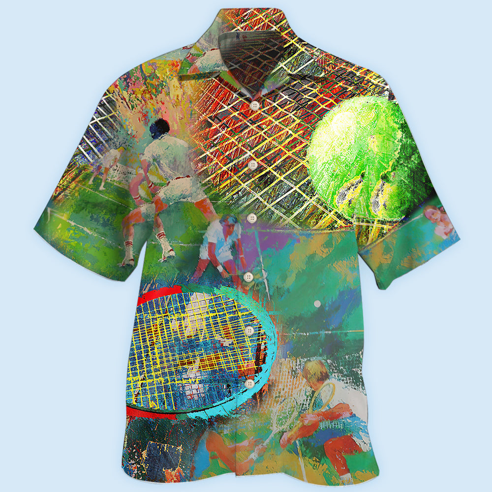 Tennis Colorful Art Style - Hawaiian Shirt - Reefox