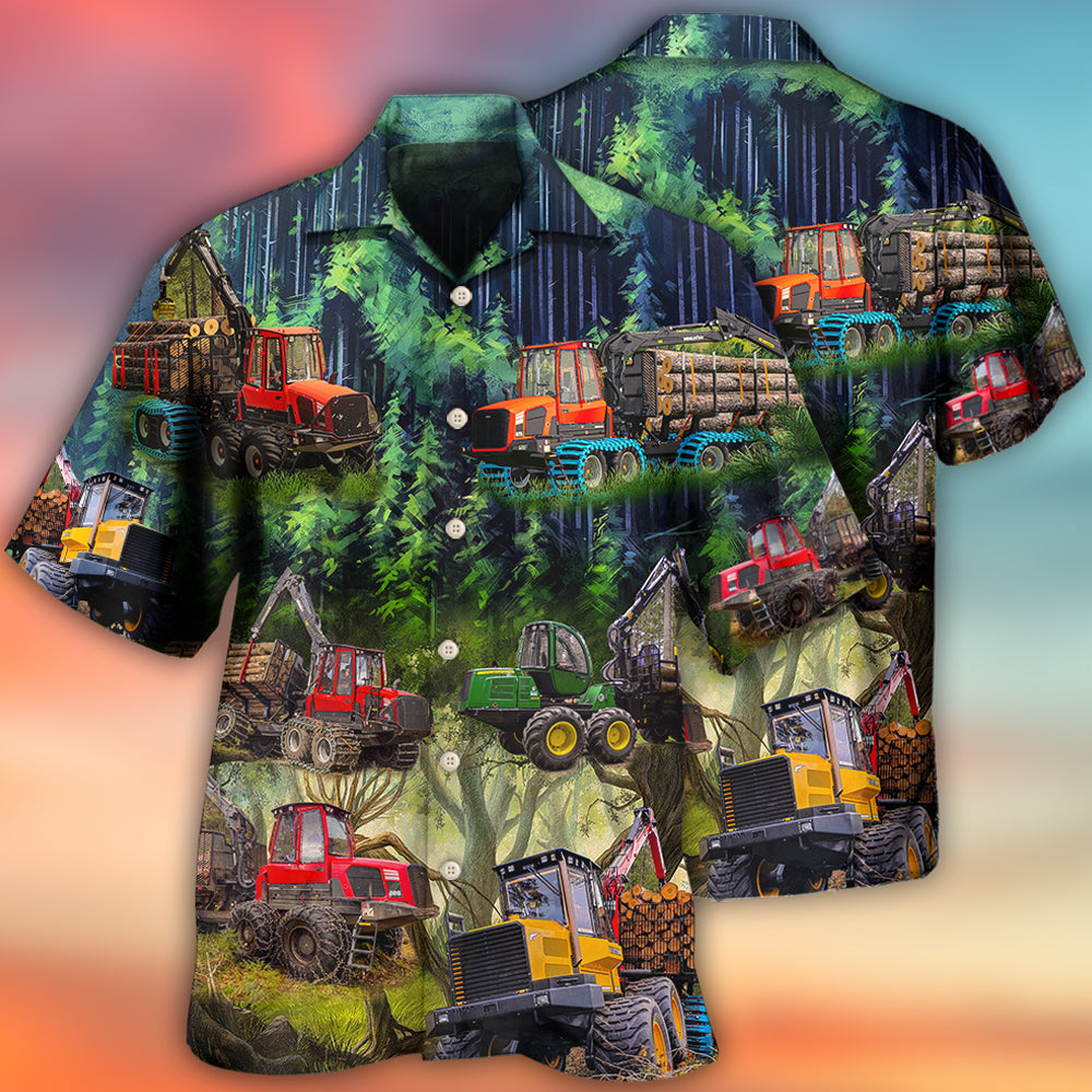 Tractor The Woods Are Calling And I Must Go Style - Hawaiian Shirt - Reefox