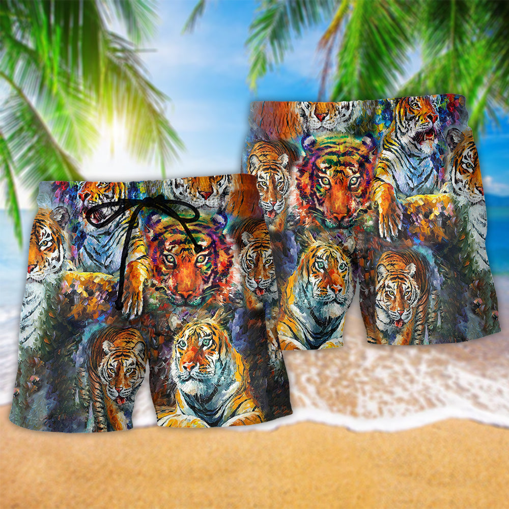 Tiger Eyes Of The Tiger - Beach Short Reefox - Owls Matrix LTD