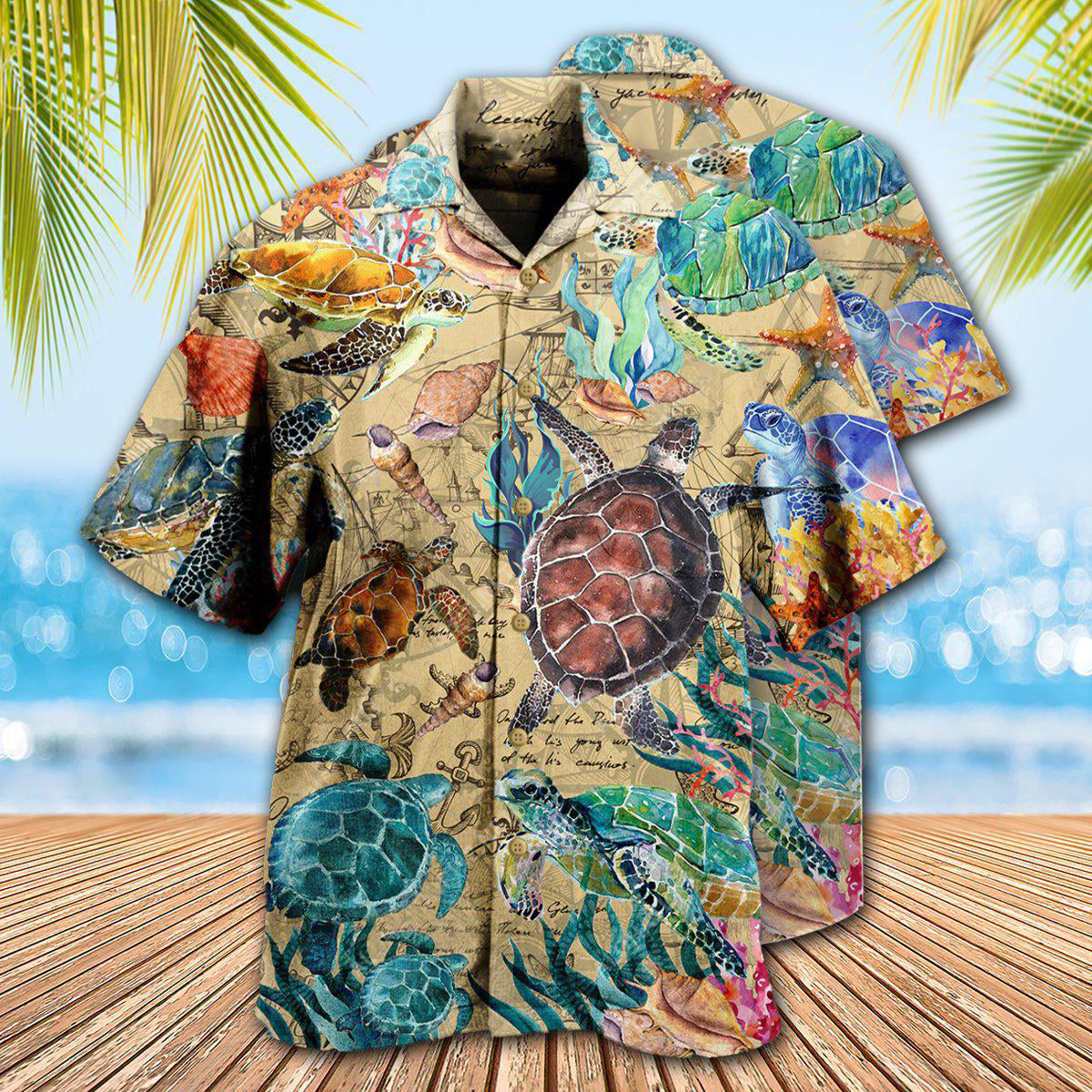 Turtle Under The Ocean - Hawaiian Shirt - Reefox