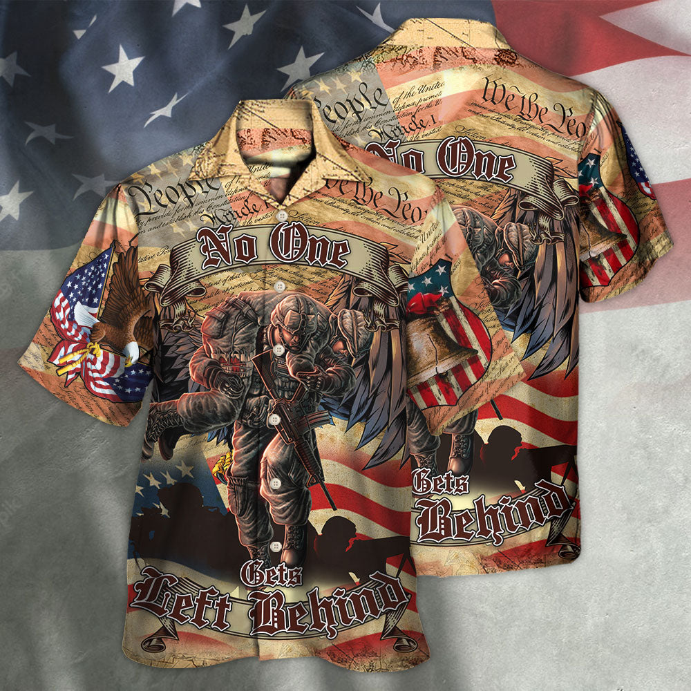 Veteran Cool No One Left Behind Cool And Classic Style - Hawaiian Shirt - Reefox