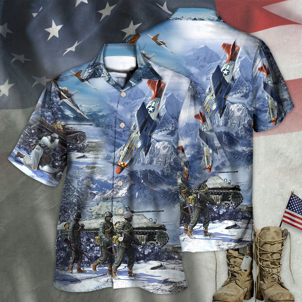 Veteran Only The Dead Have Seen The End Of War With Ice Snow - Hawaiian Shirt - Reefox