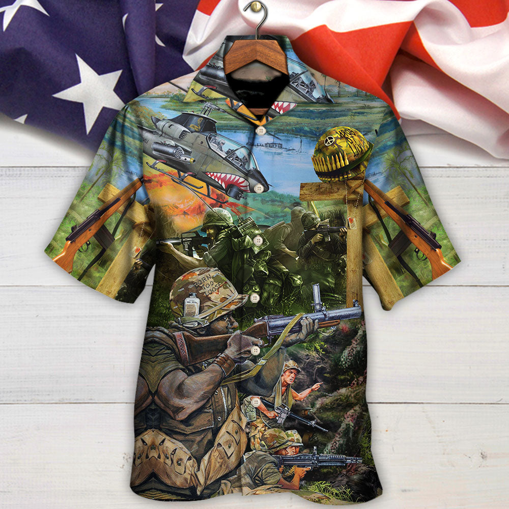 Veteran With Respect Honorand Gratitude With Helicopter - Hawaiian Shirt - Reefox