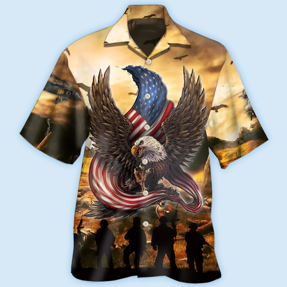 Veteran Honor The Fallen With Eagle - Hawaiian shirt - Reefox